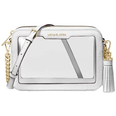 michael kors holographic transparent purse|Michael Kors clear crossbody bag.